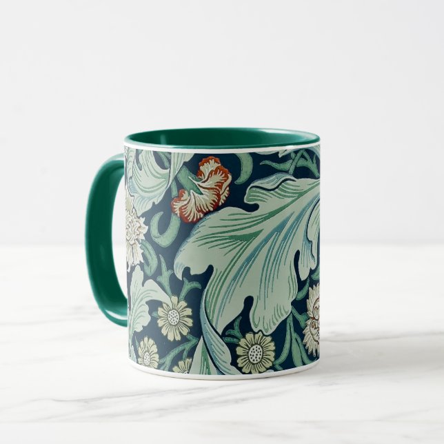 MUG : WILLIAM MORRIS : FLORAL DESIGN (Front Left)
