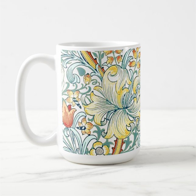 Mug William Morris Golden Lily modèle floral (Gauche)
