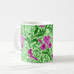 Mug William Morris Irises, Green, Magenta et Orchid