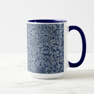 Mug William Morris Motif Vintage Bird et Anemone