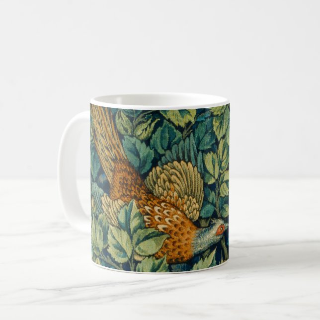 Mug William Morris Oiseaux dans un arbre (Devant gauche)
