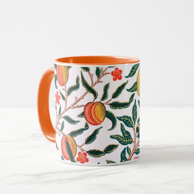 MUG : WILLIAM MORRIS : POMEGRANATE (Front Left)