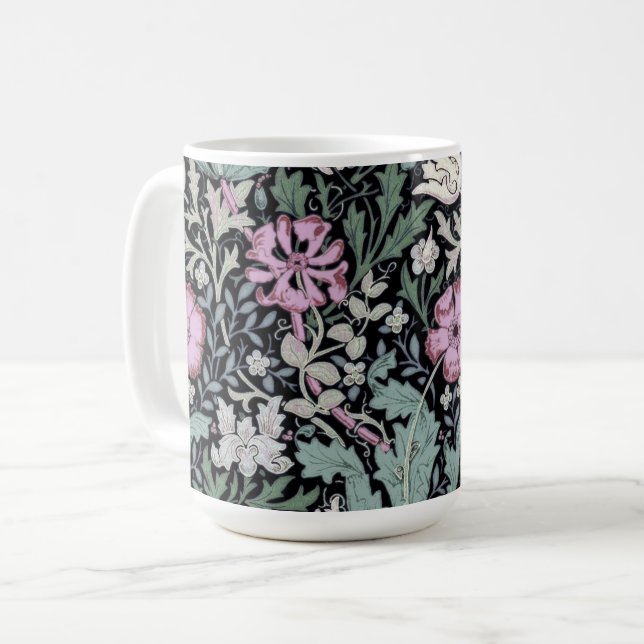 Mug William Morris Poppy Botanical Victorian Wallpaper (Devant gauche)