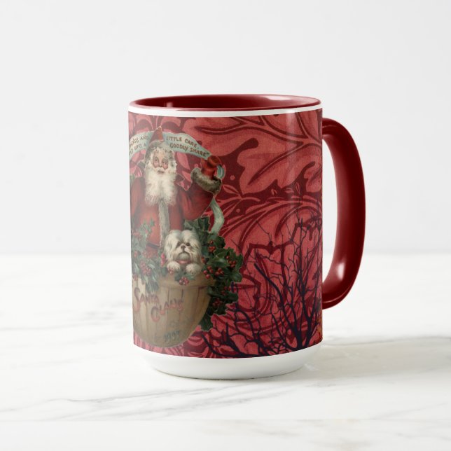 Mug William * Morris Santa Claus Thé Bourgogne (Devant droit)