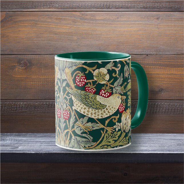 Mug William Morris Strawberry Thief Motif textile (Créateur téléchargé)