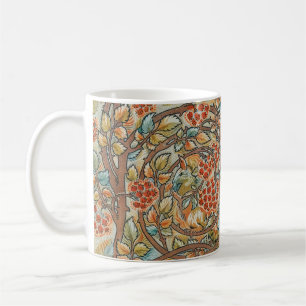 Mug William Morris Style Cottagecore Écureuil Floral