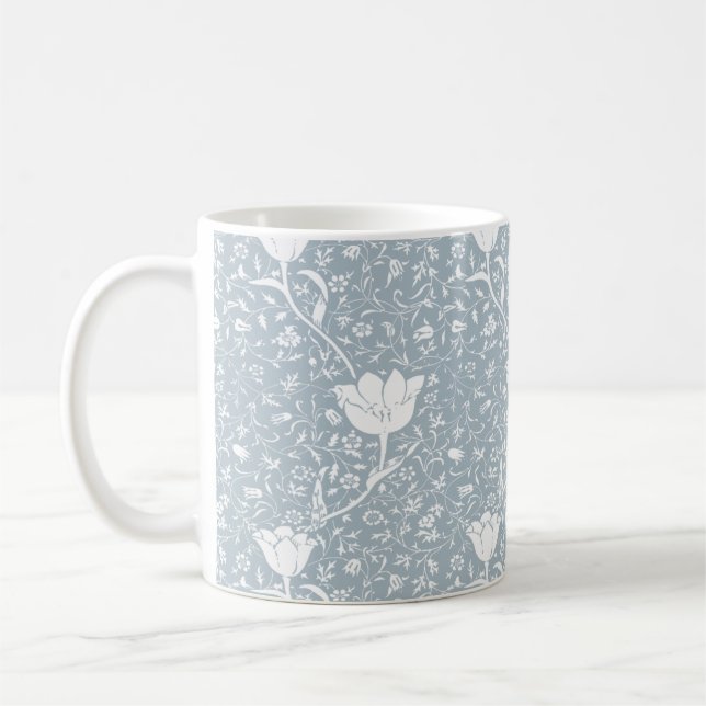 Mug William Morris Tulips en Motif blanc (Gauche)