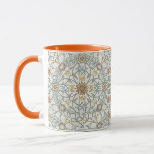 Mug William Morris Vintage Floral bleu Motif plafond