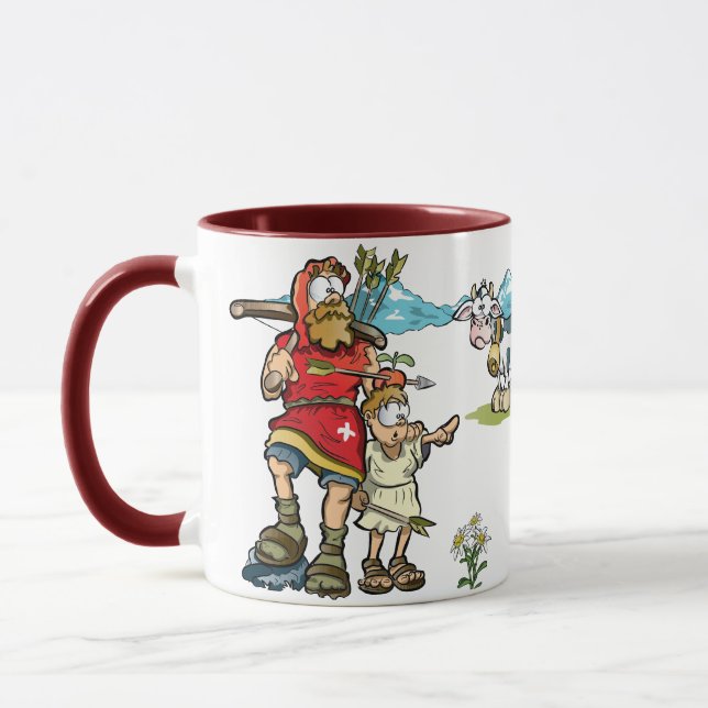 Mug William Tell et son fils avec des vaches dans les  (Gauche)