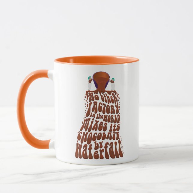 Mug Willy Wonka Chocolate Waterfall Typography (Gauche)