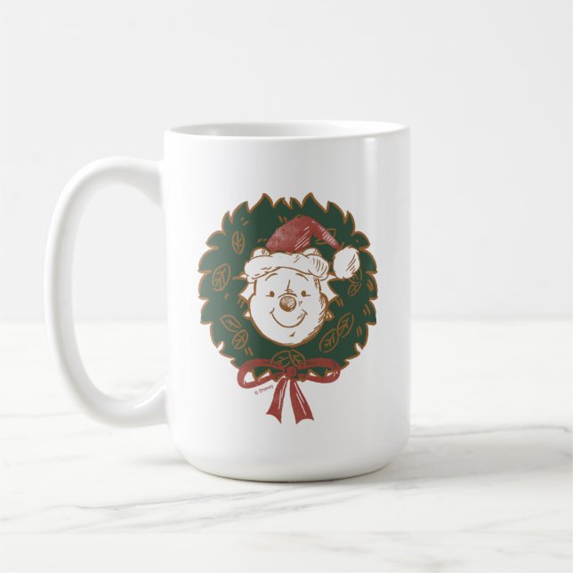 Mug Winnie la couronne de Noël de l'Ooh (Gauche)