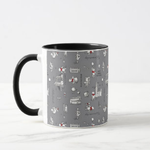 Mug Winnie l'Ooh   Hello Friends Grey Motif