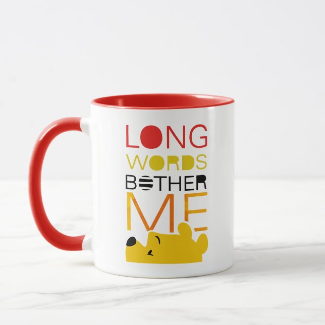 Mug Winnie l'Ooh | Long Words Bother Me (Gauche)