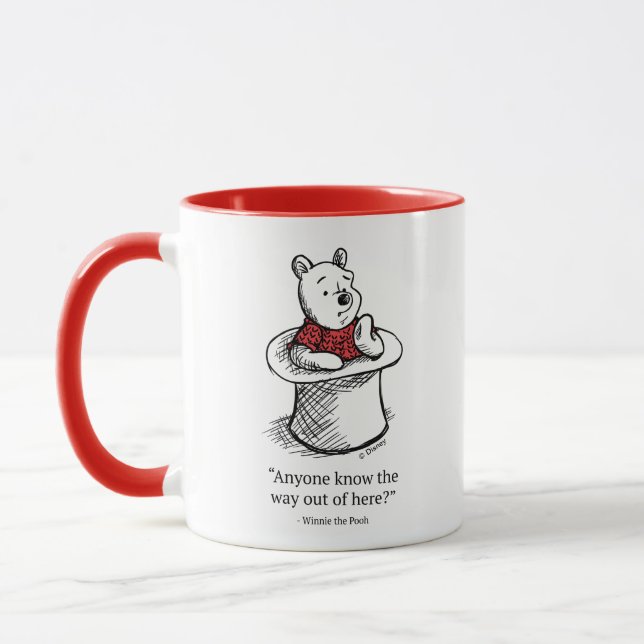 Mug Winnie l'Ooh | N'importe qui connaît la voie à sui (Gauche)