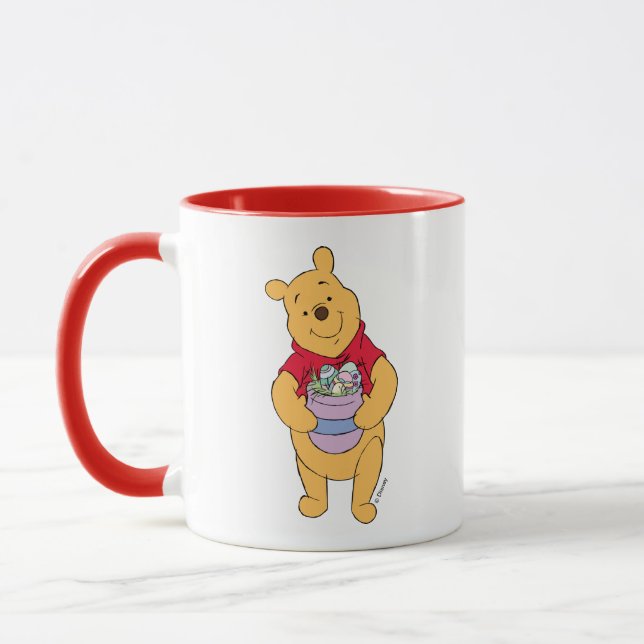 Mug Winnie l'Ooh | Pot de miel plein d'oeufs de Pâques (Gauche)