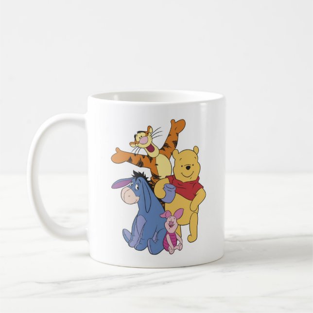 Mug Winnie Pooh Piglet Tigger Eeyore (Gauche)