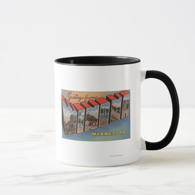 Mug Winona, Minnesota - Scènes de grandes lettres (Droite)