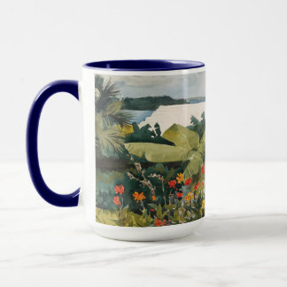 Mug Winslow Homer Flower Garden et Bungalow Bermudes