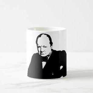 Mug Winston Churchill -- Noir et blanc