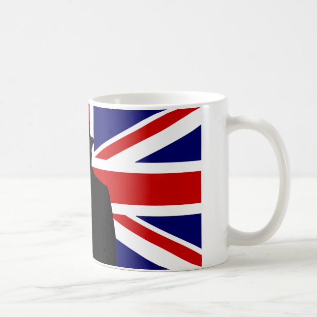 Mug Winston Churchill V pour la victoire (Droite)