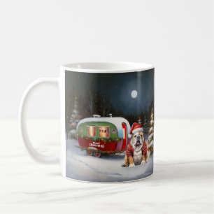 Mug Winter Bulldog Caravan Christmas Adventure
