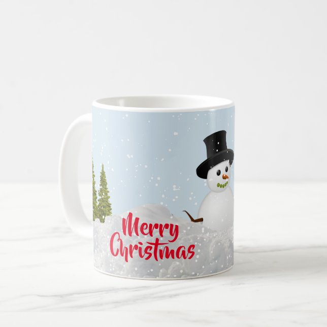 Mug Winter Wonderland Joyeux Noël Snowman (Devant gauche)