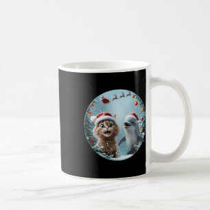 Mug Winter Wonderland Noël Chat Dolphin Selfie San