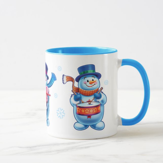 Mug Winter Wonderland snow people muette nom personnal (Droite)