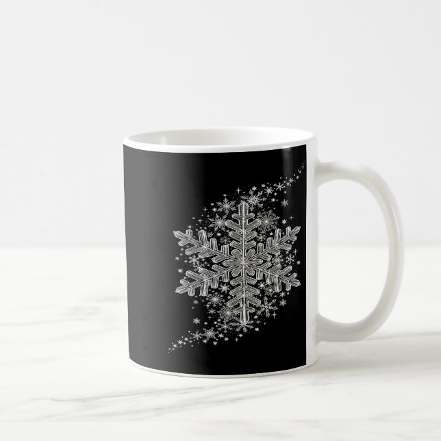 Mug Winter Wonderland Snowflake Holiday Design For Men (Droite)