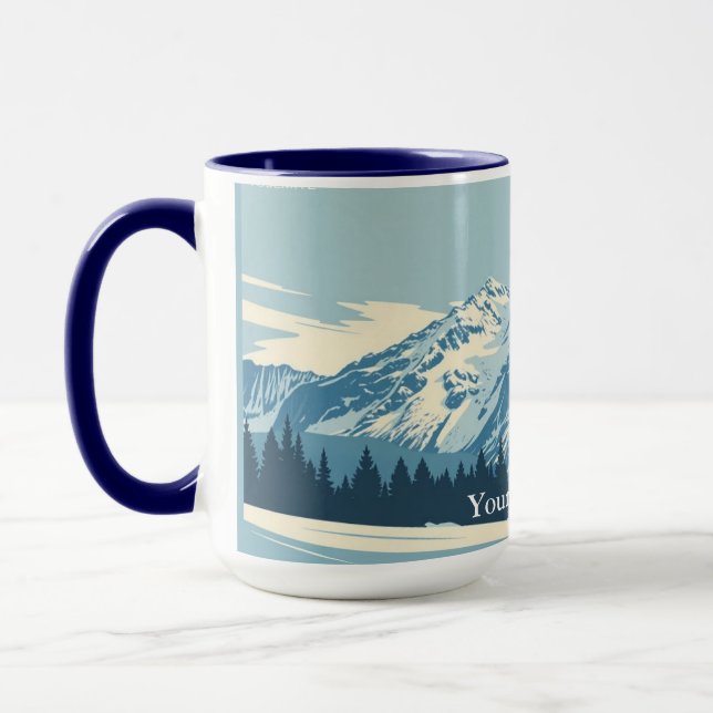 Mug Winter Yosemite Valley: Retro National Park (Gauche)