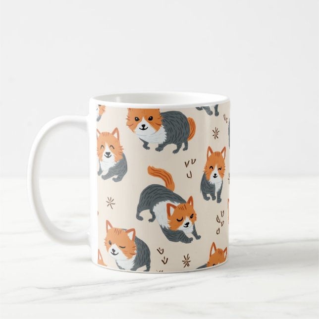 Mug with a cute fox on it (Left)