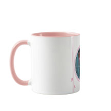 Mug with a Pink Touch and Custom Photo