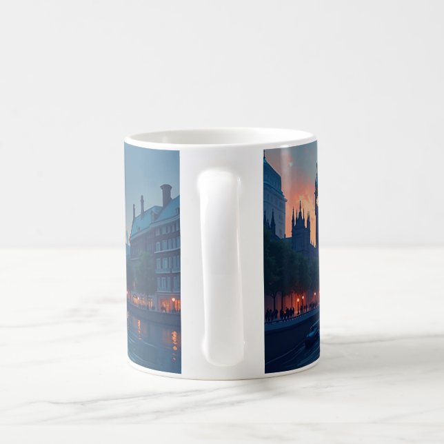  Mug with a sunset (Handle)
