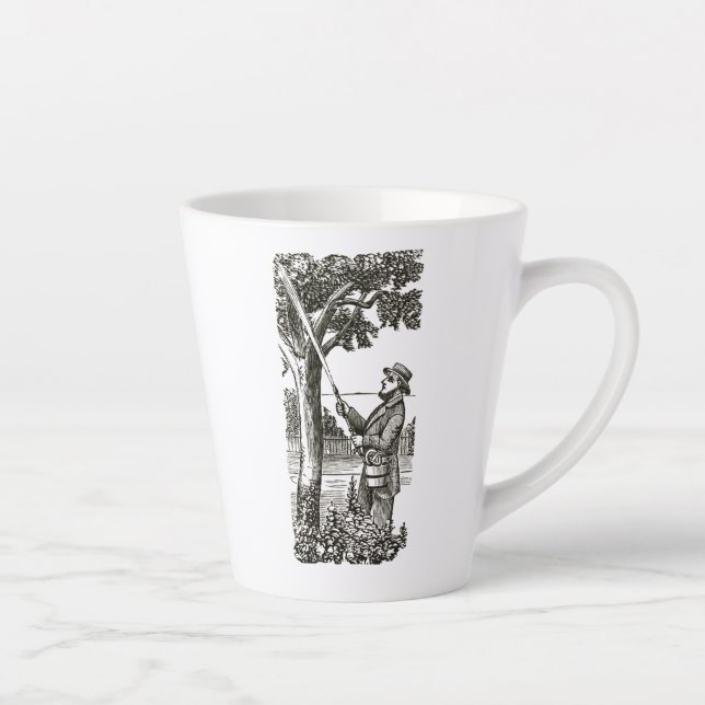 Mug with antique gardener (Right)