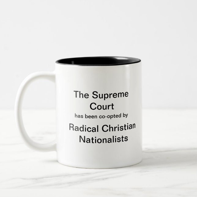 Mug with Atheist/agnostic statement (Left)