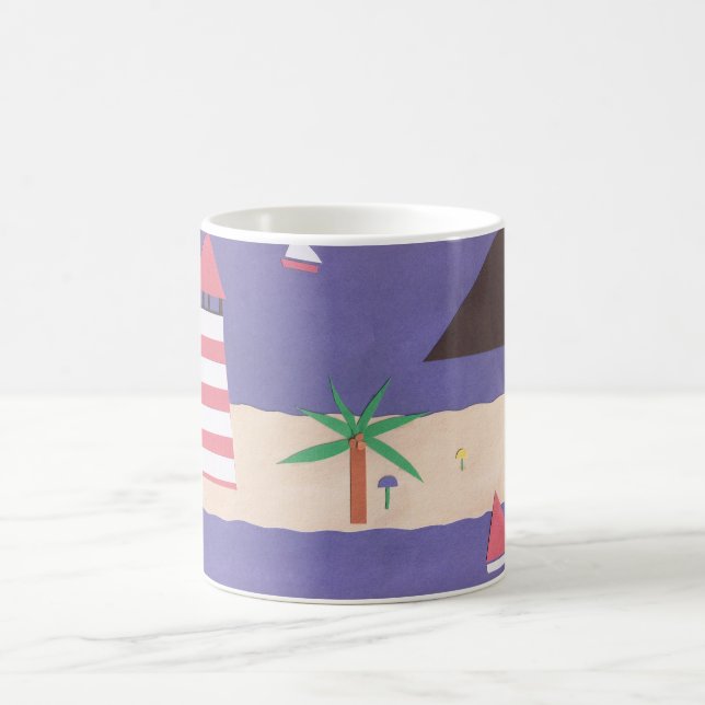 Mug with Beach and Ocean Scene (Center)