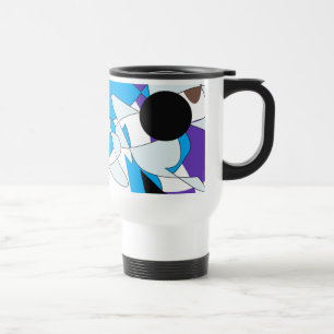 mug with beautiful colourful artistic mosaic