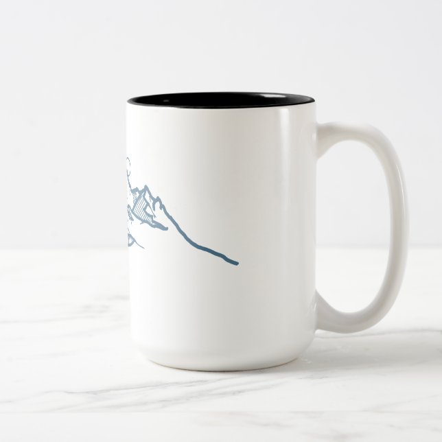 mug with blue mountain  (Right)