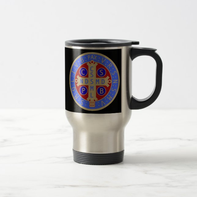 Mug with Both Faces of the St. Benedict Medal (Right)