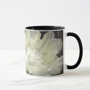 Mug with Cactus Flowers in Cream & Black