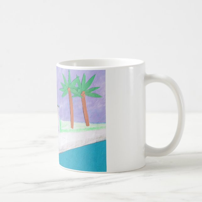Mug with Caribbean Scene (Right)