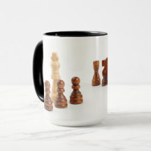 Mug with chess pieces
