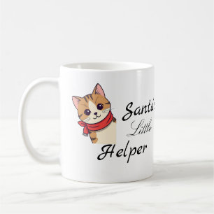 Mug with Christmas cat design