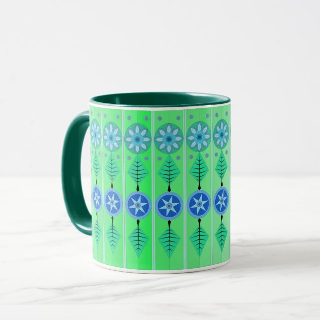 MUG WITH COOL ART FOR BIRTHDAY PRESENT (Front Left)