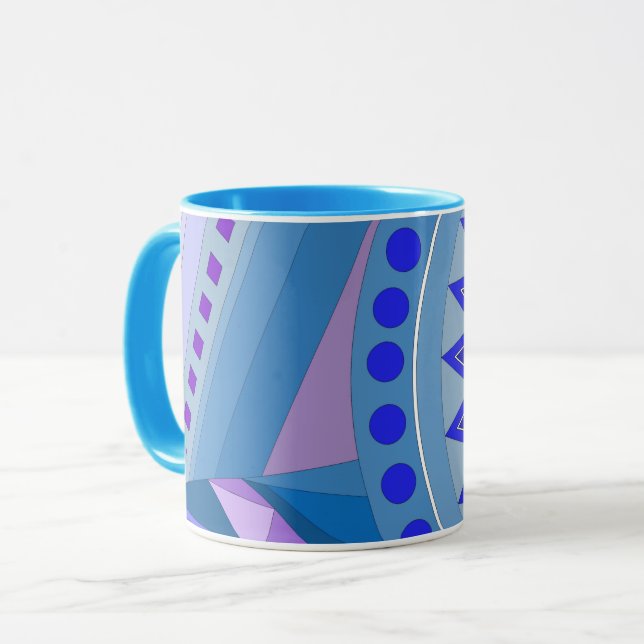 MUG WITH COOL ART FOR BIRTHDAY PRESENT (Front Left)