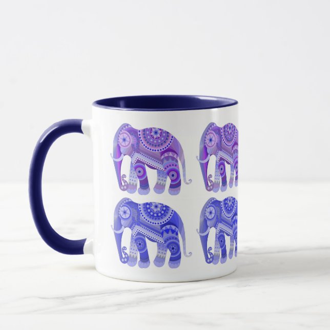 MUG WITH COOL ELEPHANTS (Left)