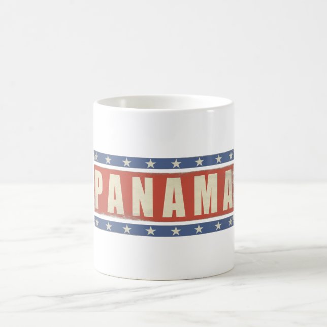 Mug with Cool Panama Flag Print (Center)