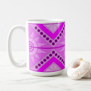 MUG WITH COOL PURPLE MIX ART