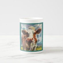 Mug with Cow watercolor