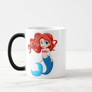 Mug with cute mermaid, cup for girl